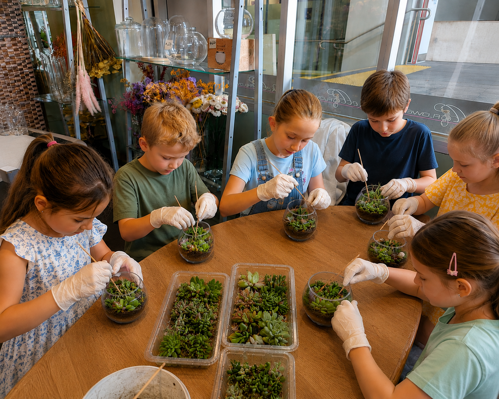 LITTLE GARDENERS TERRARIUM WORKSHOPS