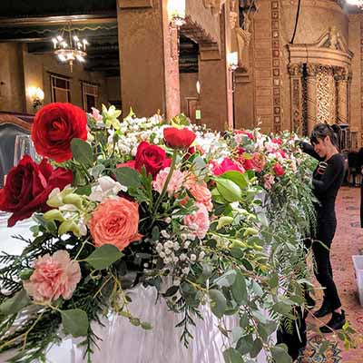 Wedding Flowers at Plaza Ballroom