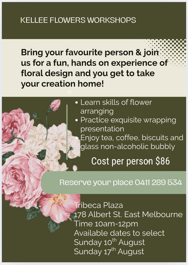 Workshops- Fresh flowers arranging bouquets
