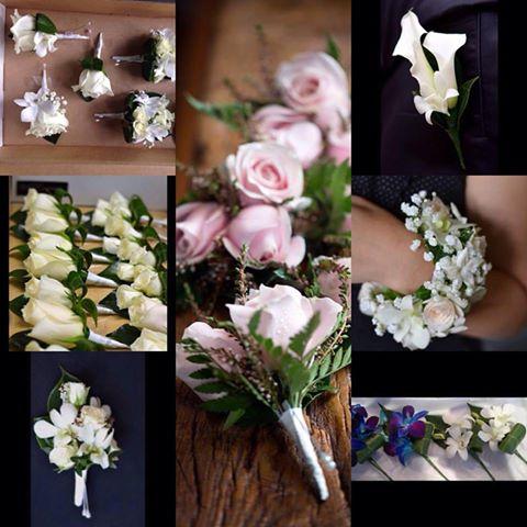 Wedding Flowers - buttonholes, boutonniere and corsages