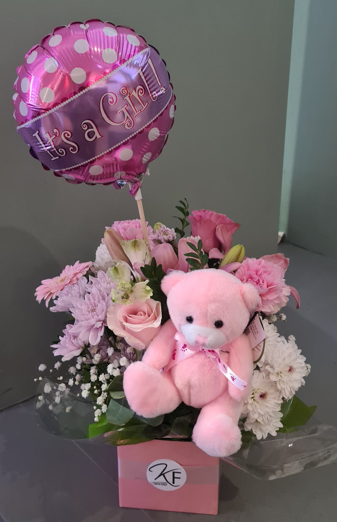 New baby girl gift package