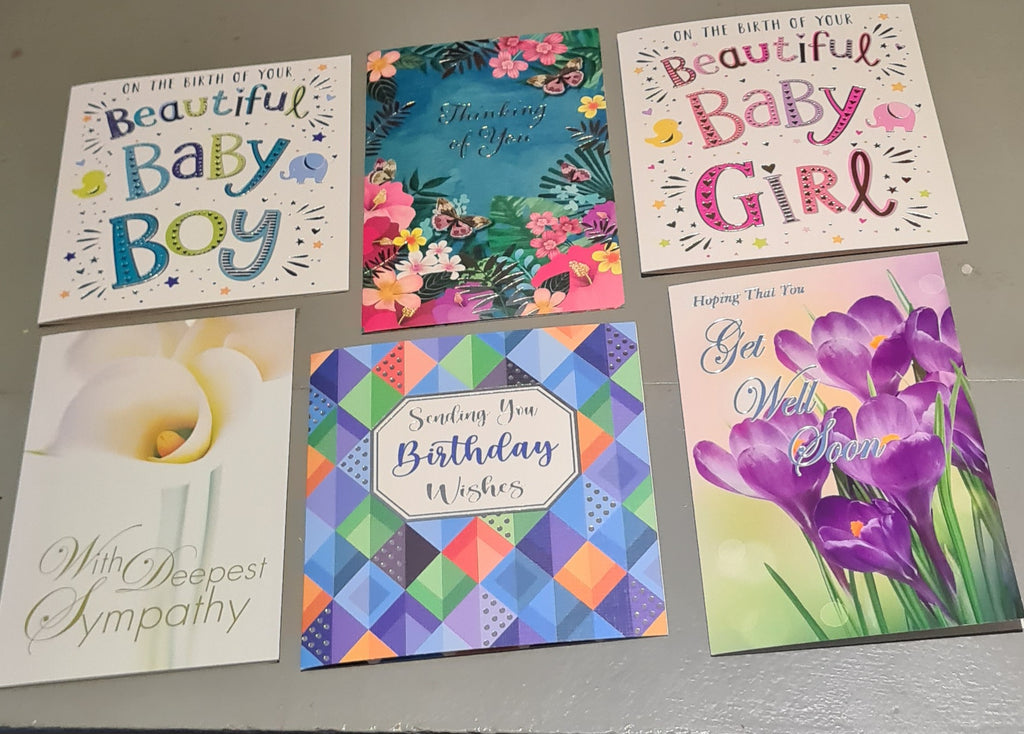 Greeting message cards floral image