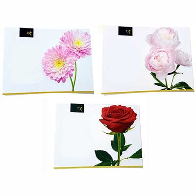 Greeting message cards floral image