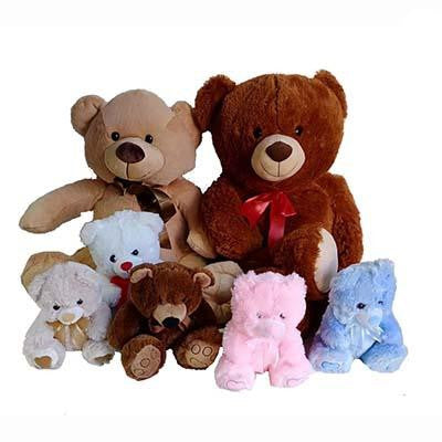 Teddy bears various size soft toys